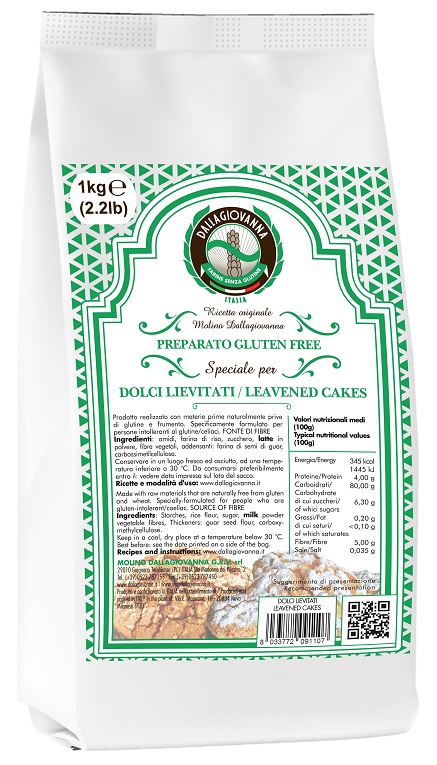 Preparato Grandi Lievitati Senza Glutine - Molino Dallagiovanna 1000 g