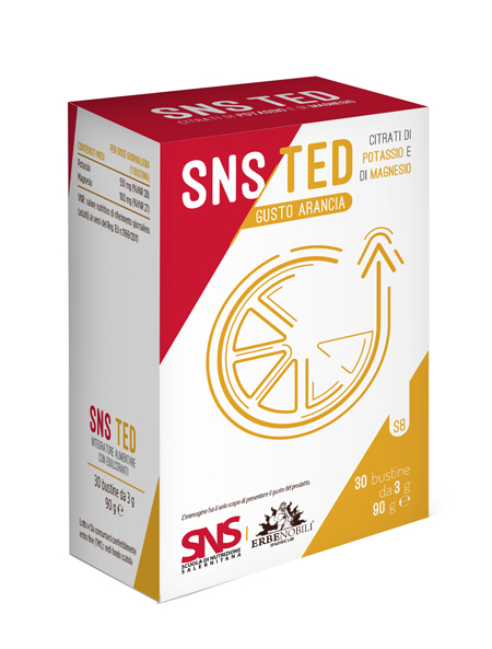 Erbenobili SNS - TED Integratore Alimentare di Magnesio e Potassio, 30 Bustine