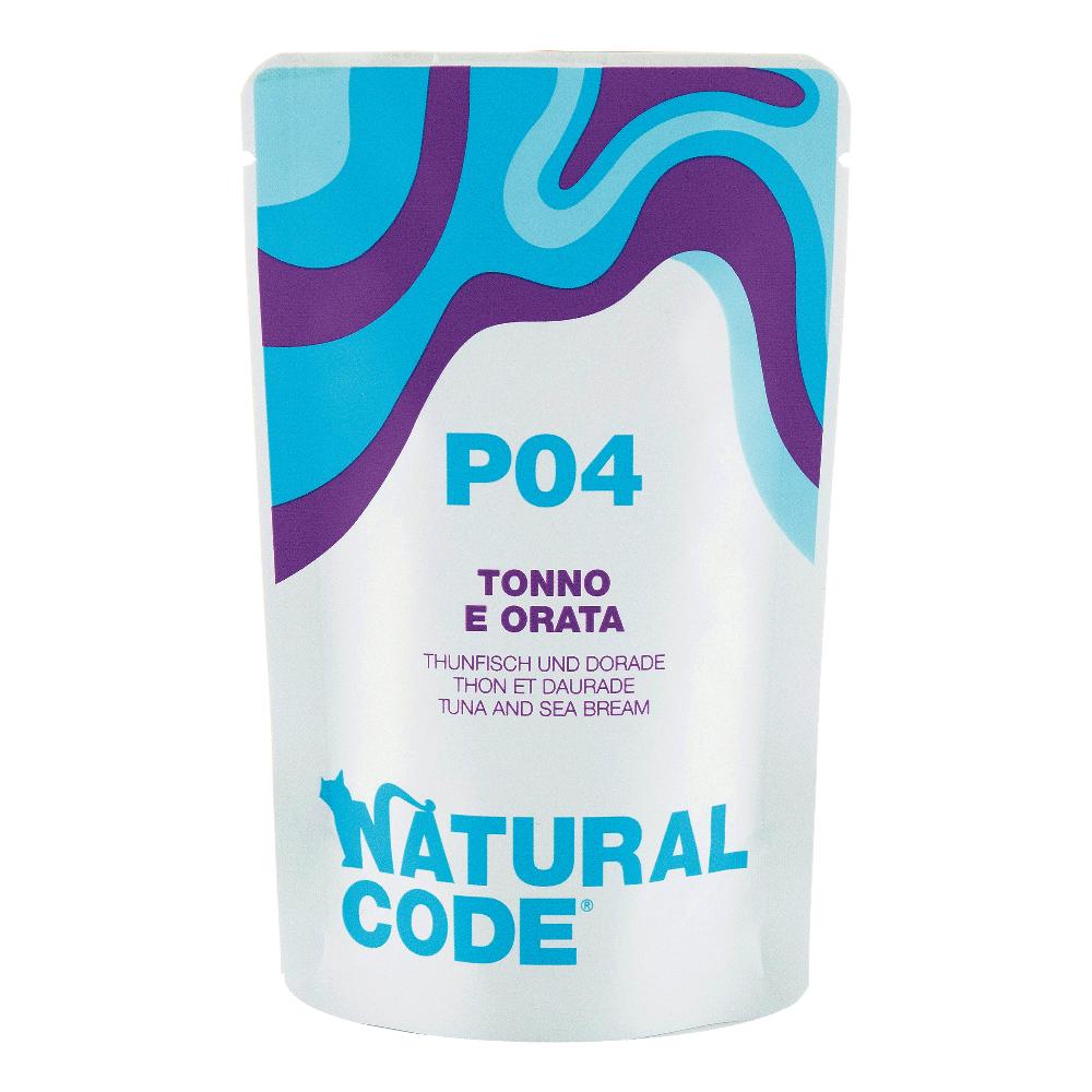 Natural Code Gatto Busta (P04) Adulto Tonno &amp; Orata 70 Gr
