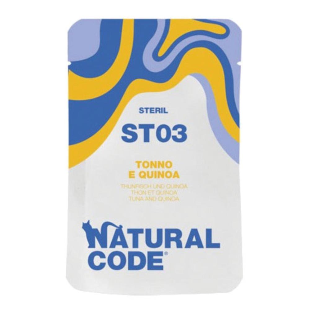 Natural Code Gatto Busta (St03) Adulto Sterilizzato Tonno & Quinoa 70 Gr — confronto prezzi