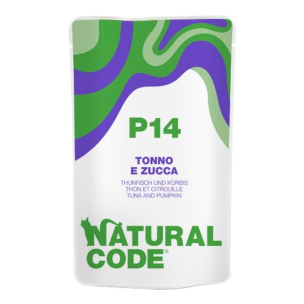Natural Code Gatto Busta (P14) Adulto Tonno &amp; Zucca 70 Gr