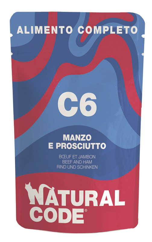 NATURAL CODE GATTO C6 MANZO PROSCIUTTO 70GR (bustina) — confronto prezzi