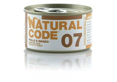 Natural Code Alimento per Gatti 07 Pollo e Manzo 85 g — confronto prezzi