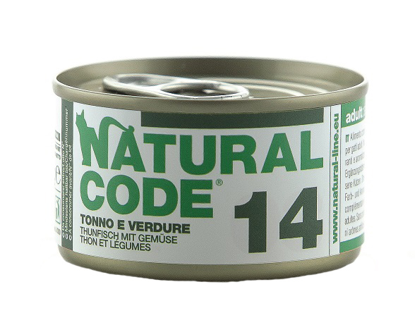 NATURAL CODE GATTO 14 TONNO VERDURE 85GR (lattina) — confronto prezzi