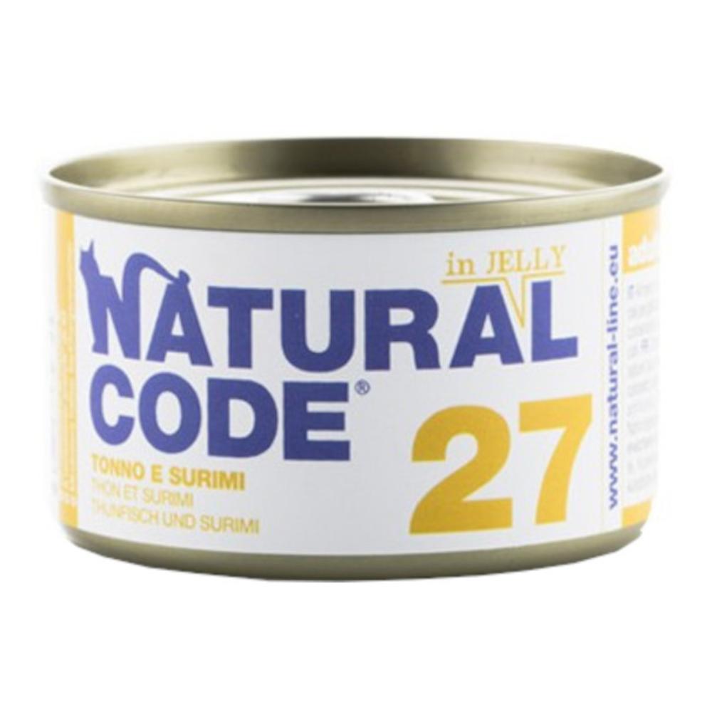 Natural Code Alimento per Gatti 28 Tonno e Surimi 85 g