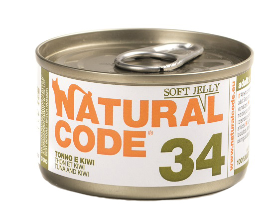 NATURAL CODE GATTO 34 TONNO KIWI 85GR (lattina)