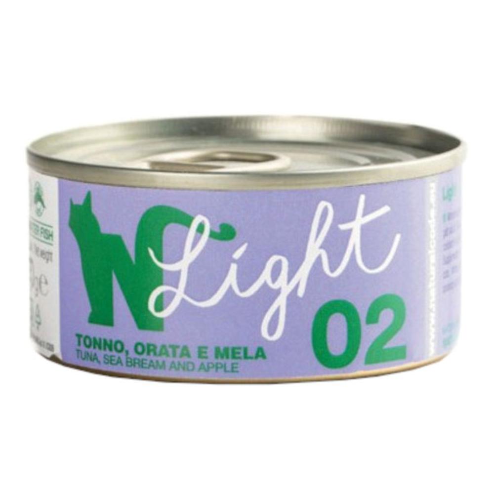 NATURAL CODE GATTO 02 LIGHT TONNO ORATA MELA 4x70GR (lattina) MULTIPACK — confronto prezzi