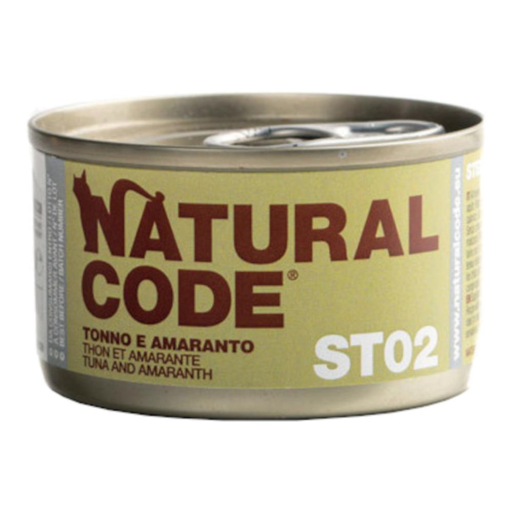 Natural Code Gatto Lattina (St02) Adulto Sterilizzato Tonno &amp; Amaranto 85 Gr — confronto prezzi