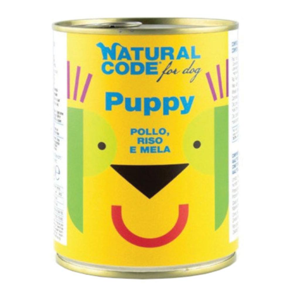 NATURAL CODE CANE PUPPY 01 POLLO RISO MELA 400GR (lattina) — confronto prezzi