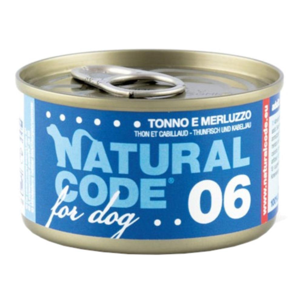 NATURAL CODE CANE 06 TONNO MERLUZZO 90GR (lattina) — confronto prezzi