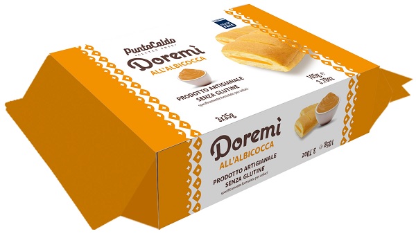 Punto Caldo Doremì all'albicocca senza glutine 3 x 35 grammi