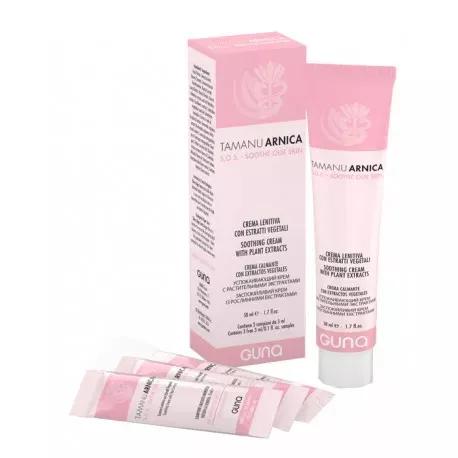 Guna Tamanu Arnica Sos Crema Lenitiva Emolliente 50ml + 3 Bustine da 3ml