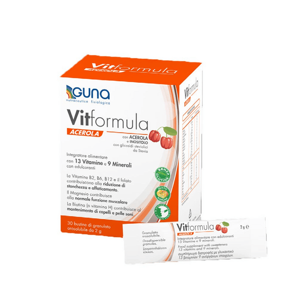 Guna Vitformula Acerola Integratore Di Vitamine e Minerali 30 Stick