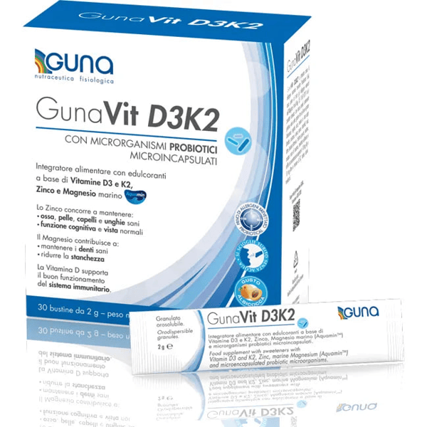Gunavit D3K2 Integratore Multivitaminico 30 Stick