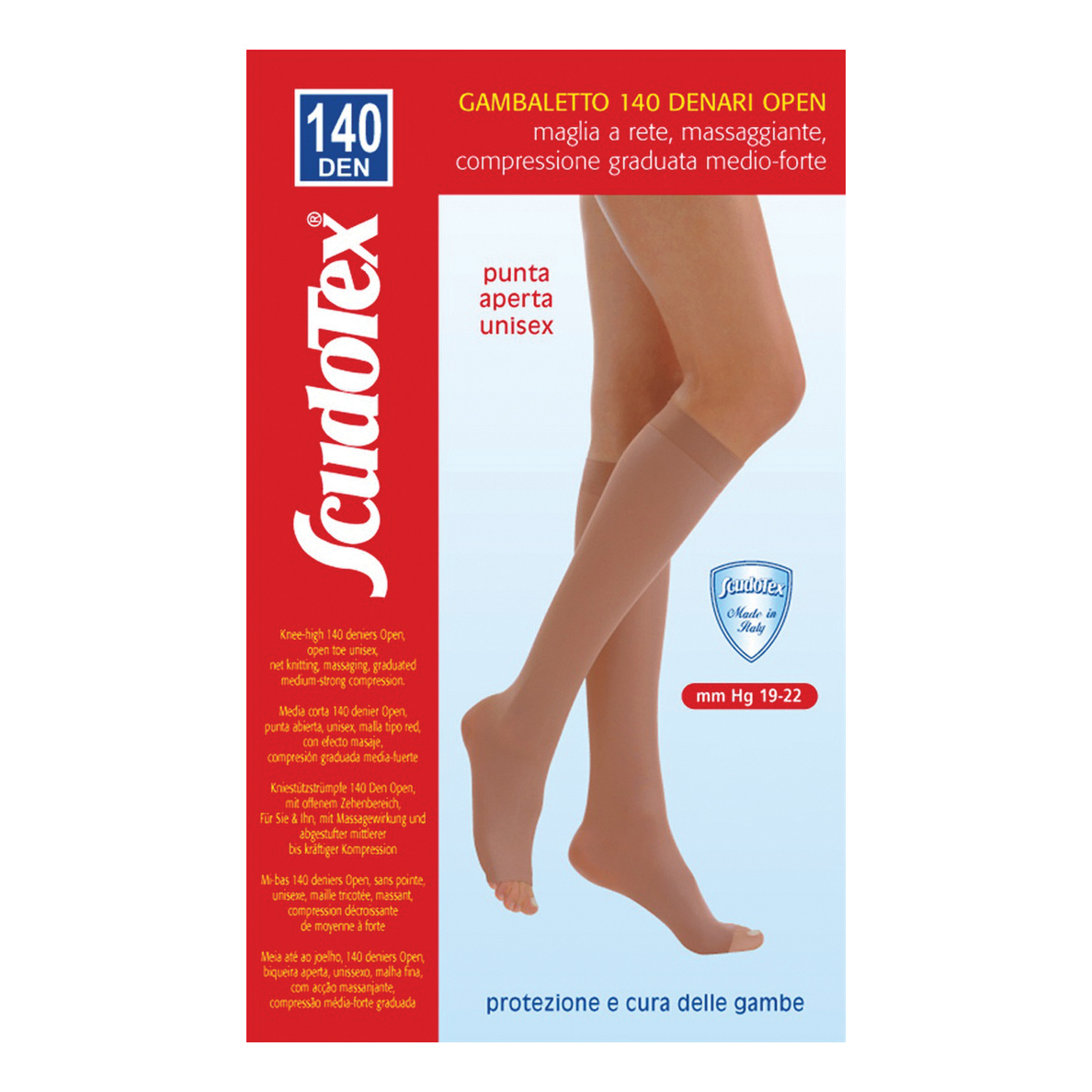Scudotex gambaletto 140 open nero 4