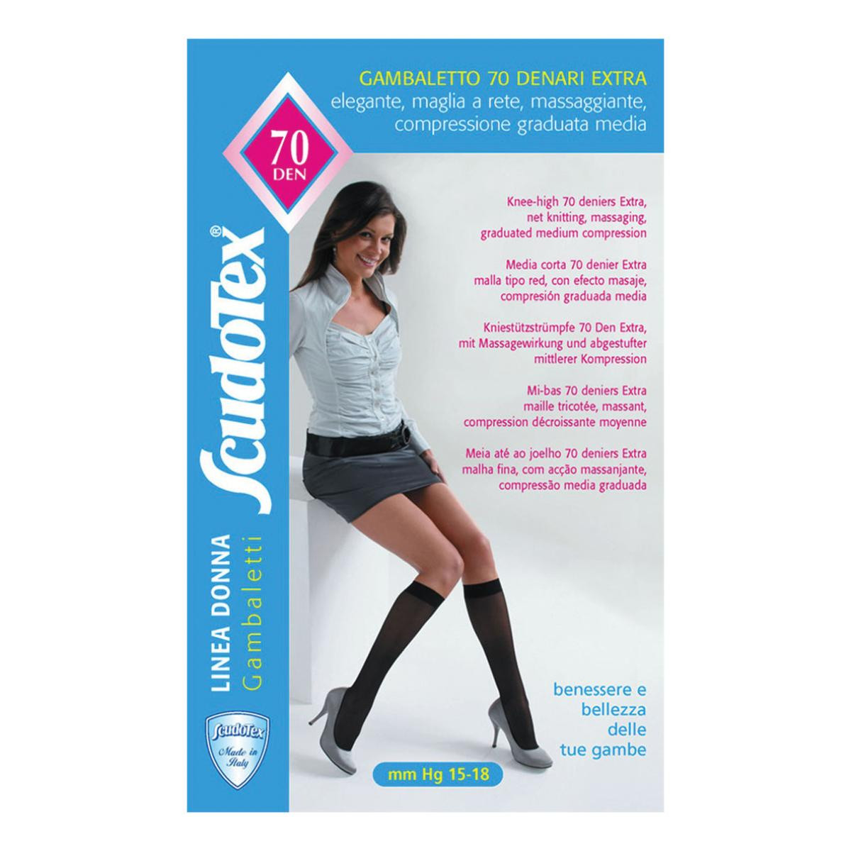 Scudotex Gambaletto 70 Denari Maglia Rete Colore Skin Taglia 3