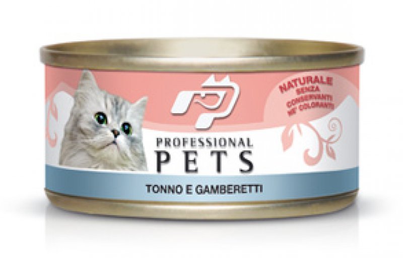 Pet Professional Gatto Adulto Tonno &amp; Gamberetti Lattina 70 Gr — confronto prezzi