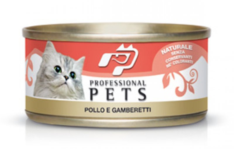 Pet Professional Gatto Adulto Pollo & Gamberetti Lattina 70 Gr — confronto prezzi