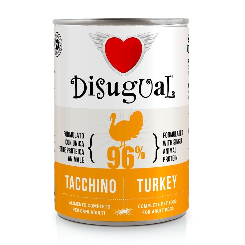 Disugual Cane Adulto Monoproteico Tacchino Lattina 400 Gr — confronto prezzi