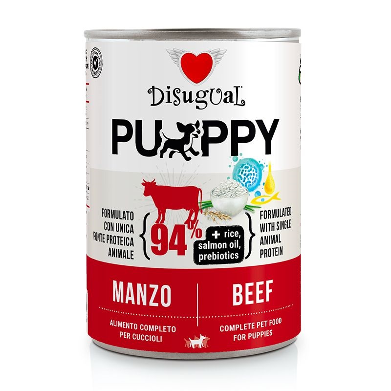 Disugual Cane Puppy Monoproteico Manzo Lattina 400 Gr — confronto prezzi