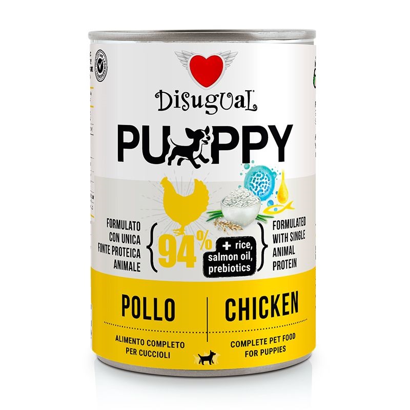 Disugual Cane Puppy Monoproteico Pollo Lattina 400 Gr — confronto prezzi