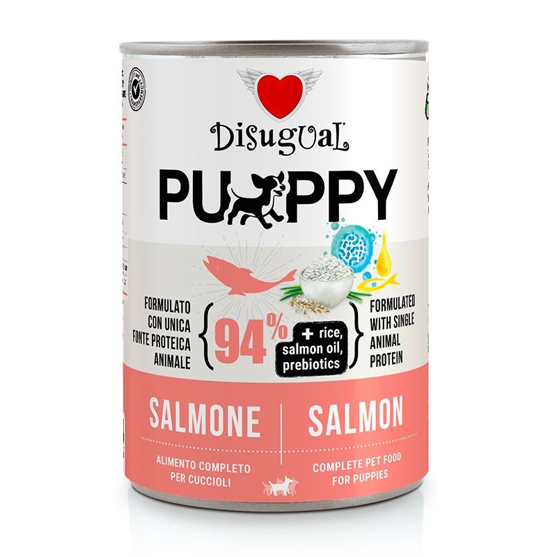Disugual Cane Puppy Monoproteico Salmone Lattina 400 Gr — confronto prezzi