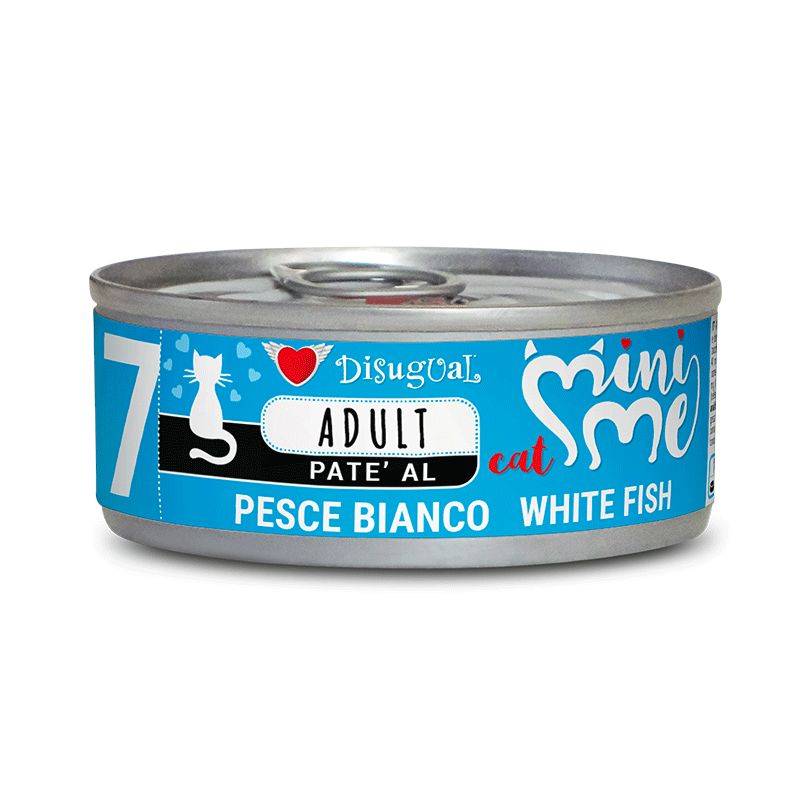 Disugual Gatto Minime (7) Adulto Pesce Bianco Lattina 85 Gr — confronto prezzi