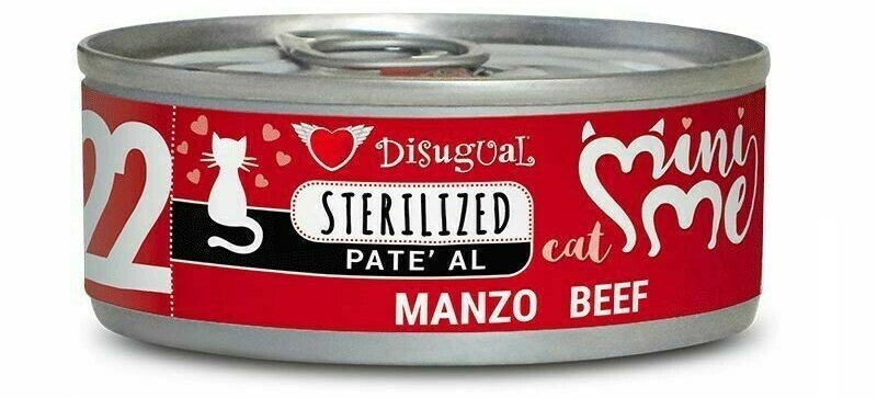 Disugual Gatto Minime (22) Adulto Sterilizzato Manzo Lattina 85 Gr — confronto prezzi