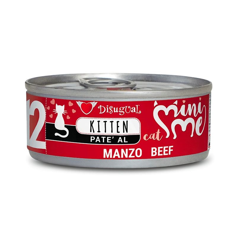 Disugual Gatto Minime (12) Kitten Manzo Lattina 85 Gr — confronto prezzi