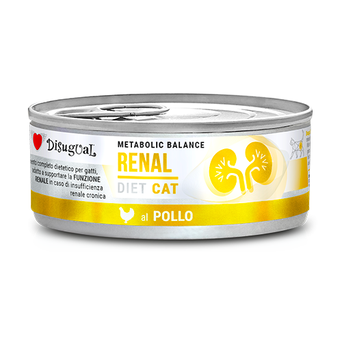 Disugual Cat Renal Alimento Dietetico per Gatti Gusto Pollo 85 g