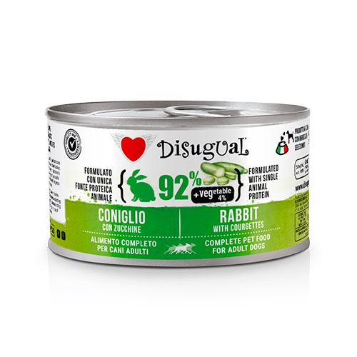 Disugual Cane Vegetable Adulto Coniglio &amp; Zucchine Lattina 150 Gr — confronto prezzi