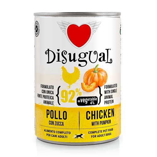 Disugual Cane Vegetable Adulto Pollo &amp; Zucca Lattina 400 Gr — confronto prezzi