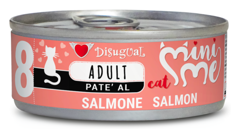 Disugual Kitten Patè al Salmone Alimento Umido per Gattini 85 grammi