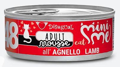 Disugual MiniMe Adult Mousse Gatto Agnello Alimento Umido Completo 85 g