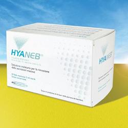 Soluzione ipertonica da nebulizzare hyaneb sodio cloruro 7% acido ialuronico 0,1% 30 fiale 5 ml