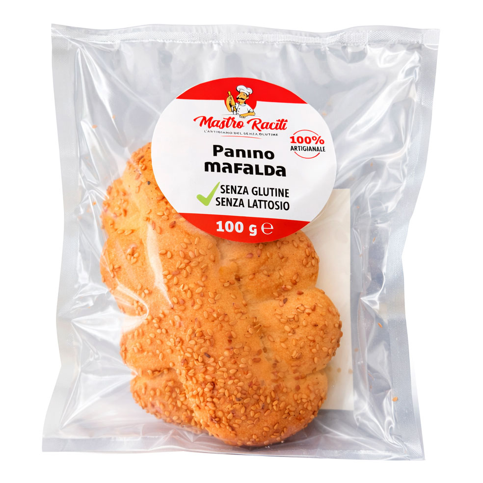 Panino Mafalda Senza Glutine e Lattosio MASTRO RACITI 100 gr