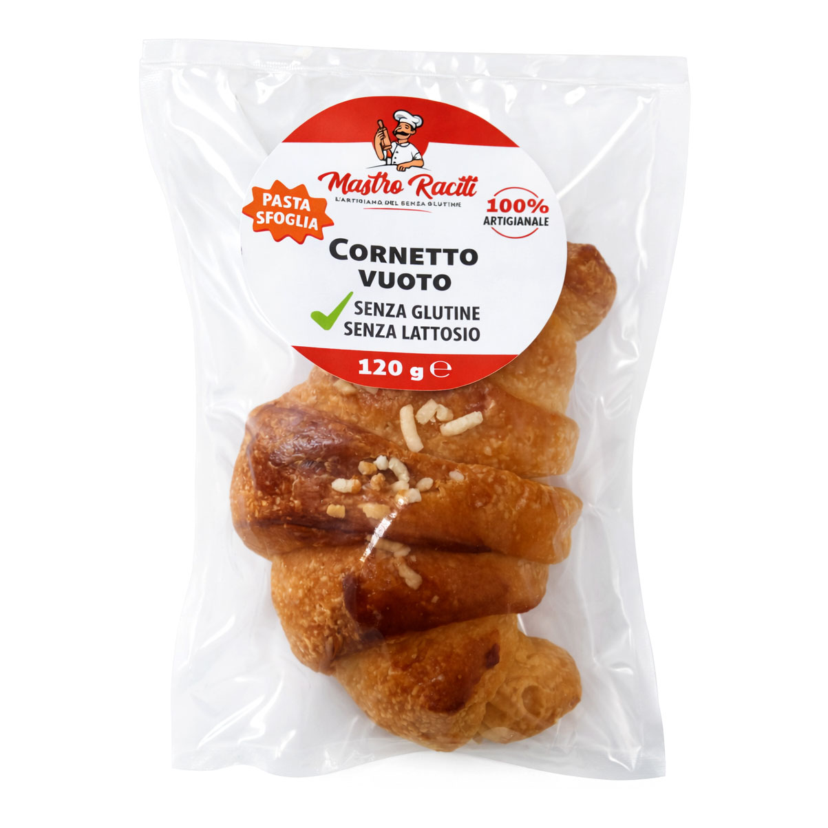 Mastro raciti cornetto vuoto 120 g senza glutine senza lattosio