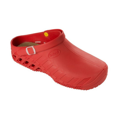 Scholl - Clog Evo Rosso Unisex Leggeri E Flessibili Numero 37-38 Confezione 1 Paio