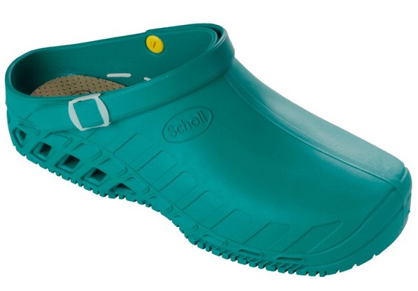 Scholl Clog Evo Calzatura Sanitaria Professionale Colore Smeraldo Misura 36-37