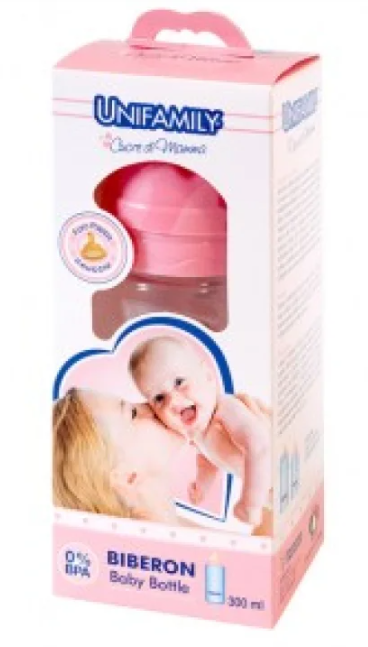 UNIFAMILY BIB 300ML CAUC GIRL