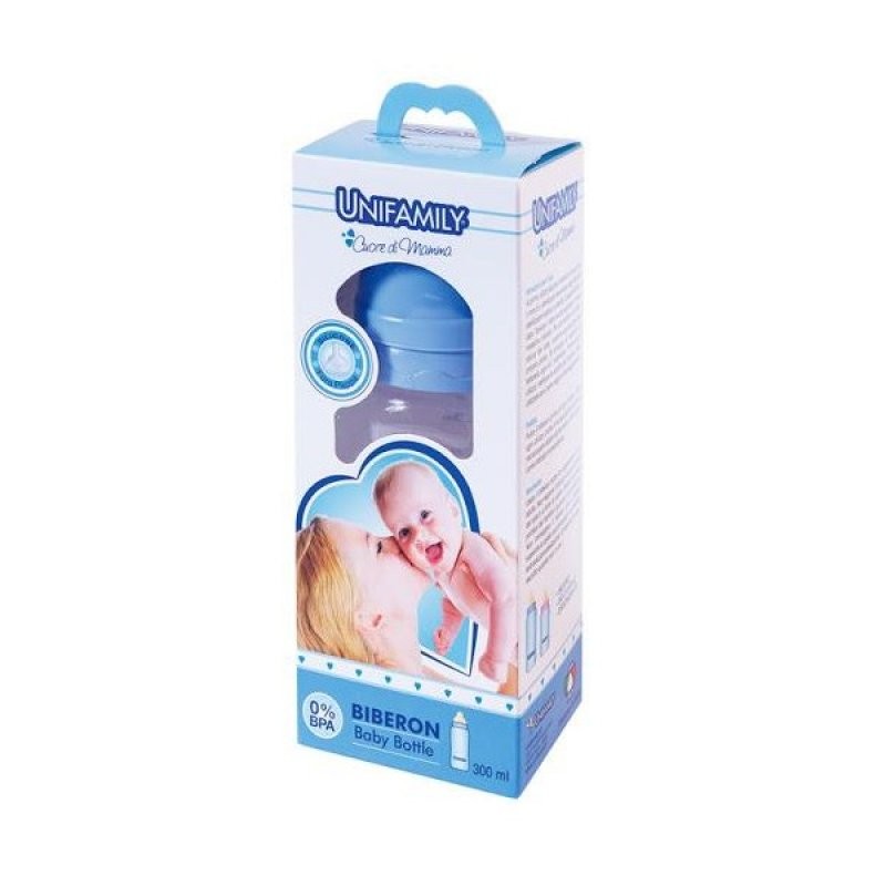Unifamily biberon 300 ml silicone pappa boy