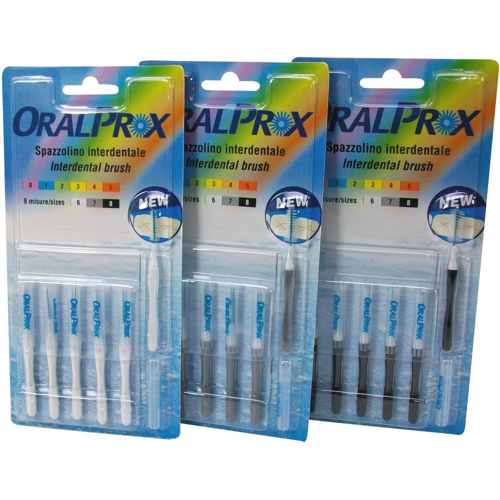 Oralprox Blister Da 6 Spazzolini Interdentali Misura Colore Bianco