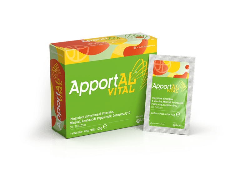 Apportal Vital Integratore di Vitamine e Minerali 14 Bustine