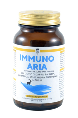 Immuno aria colostro di capra respirazione 60 capsule vegetali