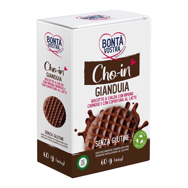 Bonta' vostra cho-in gianduia biscotto a cialda 4 pezzi da 15 g — confronto prezzi