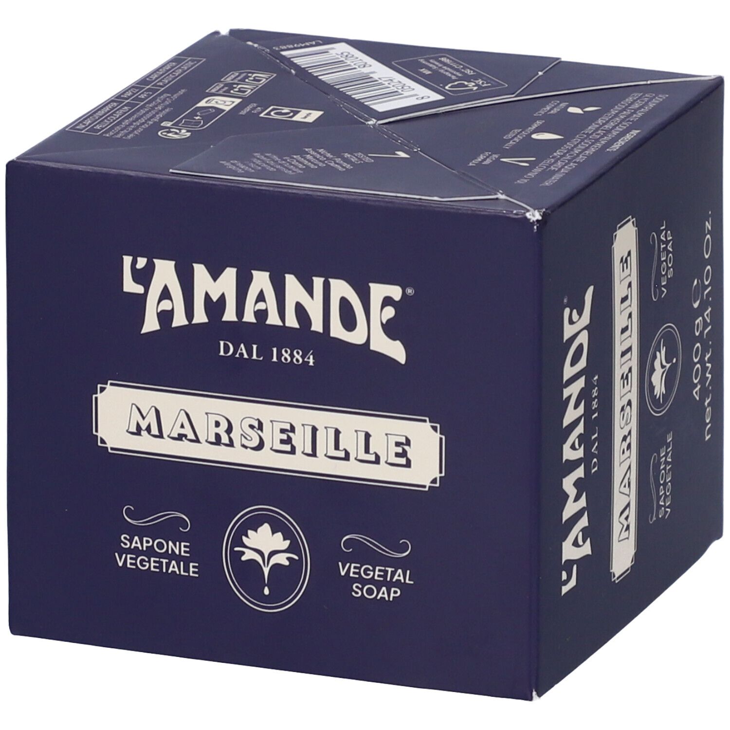 L'Amande Cubo Savon De Marseille 400 g Soluzione