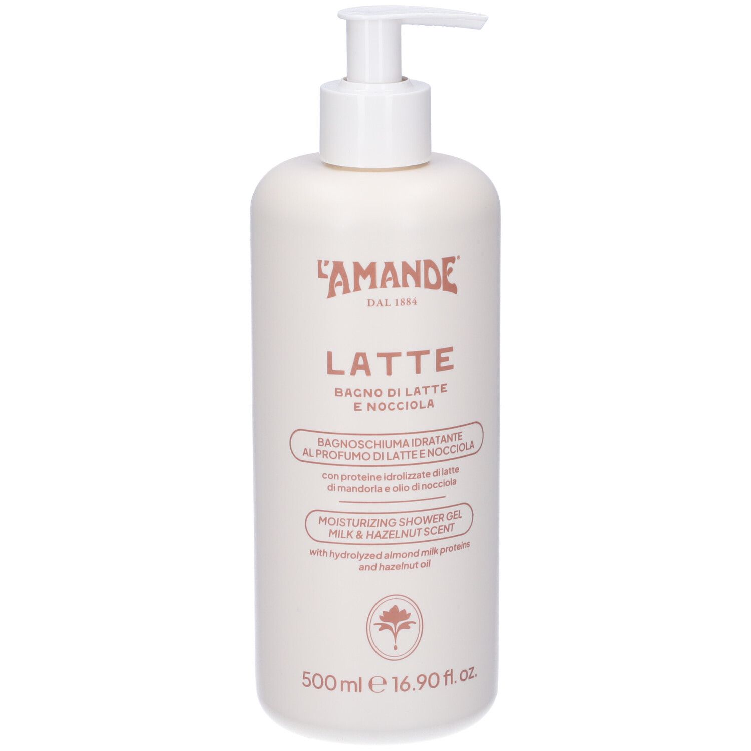 L'Amande Latte e Nocciola Bagnoschiuma Idratante Detergente emolliente per il corpo, 500ml — confronto prezzi