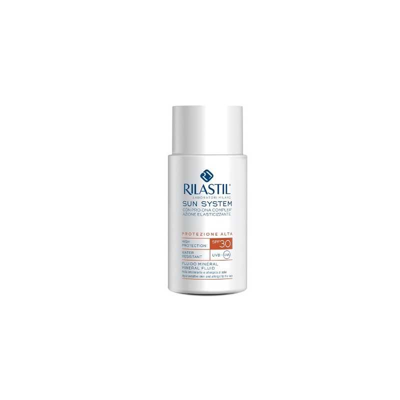 Rilastil Sun System SPF 30 | Fluido Minerale Viso | 50 ml