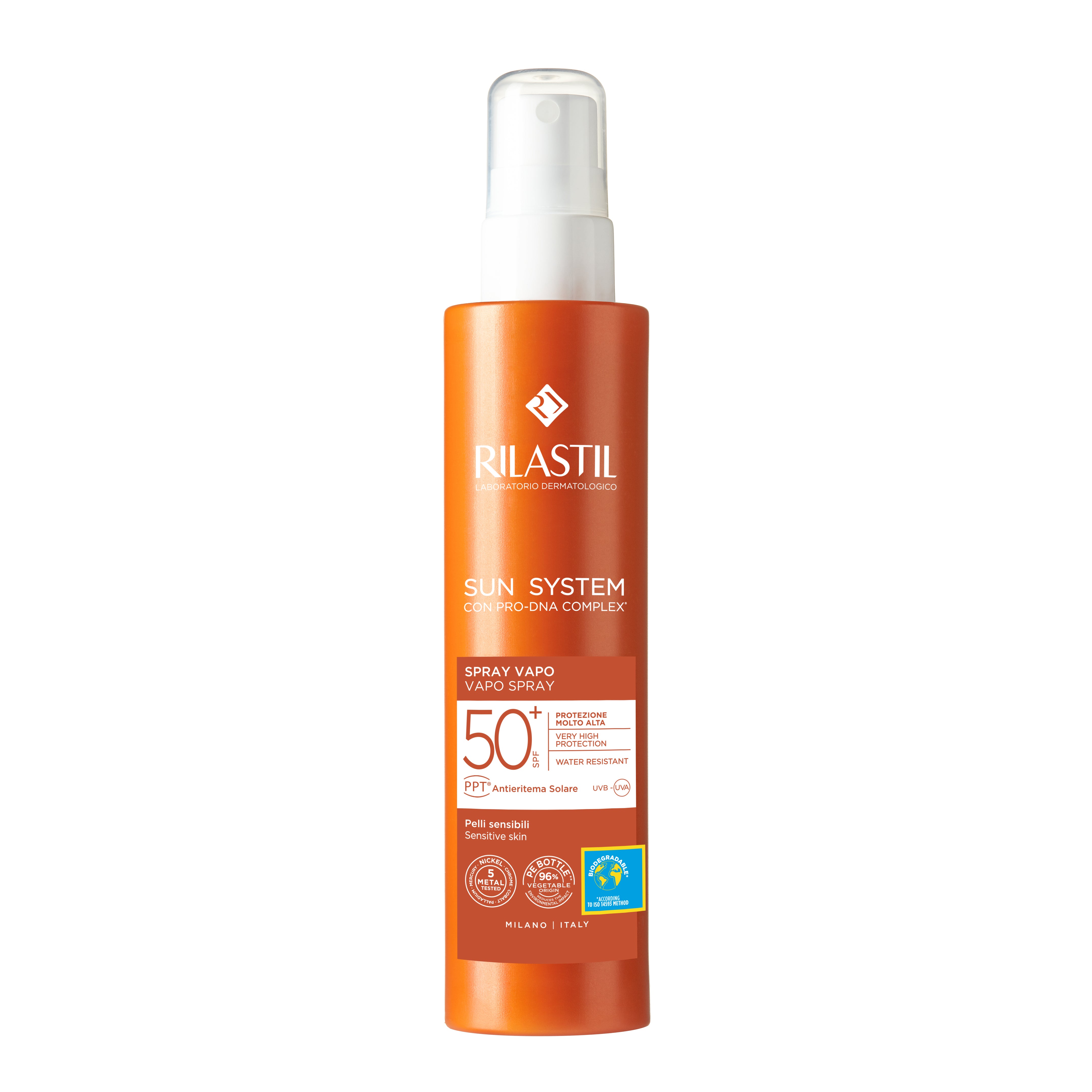Rilastil Sun System Spf 50+ Spray Vapo Per Pelli Sensibili 200ml