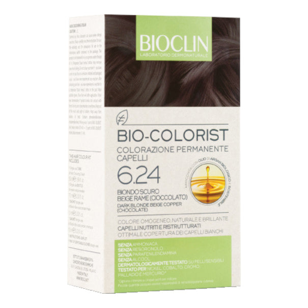 Bioclin Bio-Colorist 6.24 Biondo Scuro Beige Rame Tintura Naturale Capelli